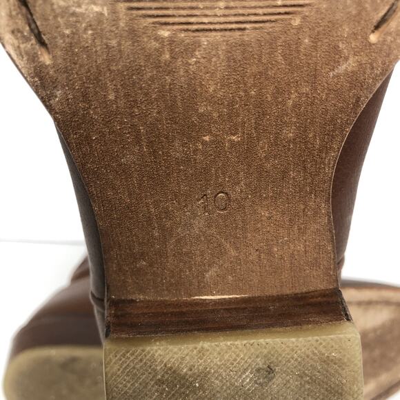 VTG DINGO Montana Cowboy Boots Men’s Sz 10 D Brown‎ Leather Western Pointed Toe - Picture 10 of 12